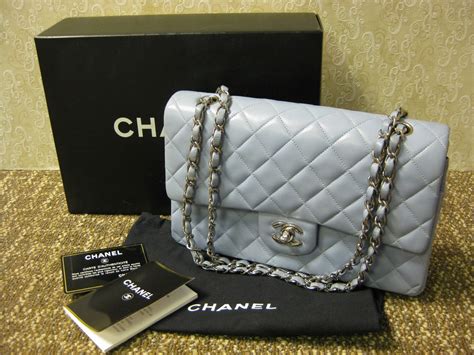 chanel bag baby blue.